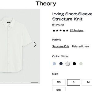 White Theory Button Down T-Shirt